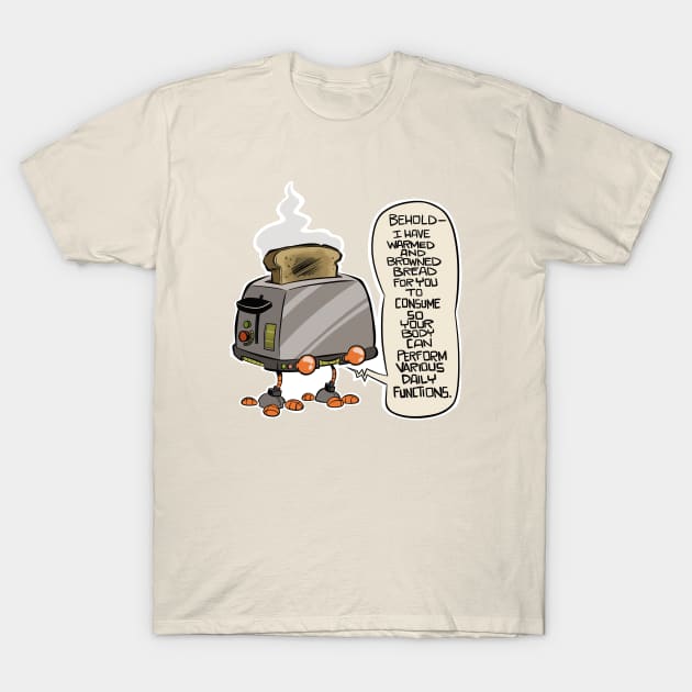 Toast Bot T-Shirt by westinchurch